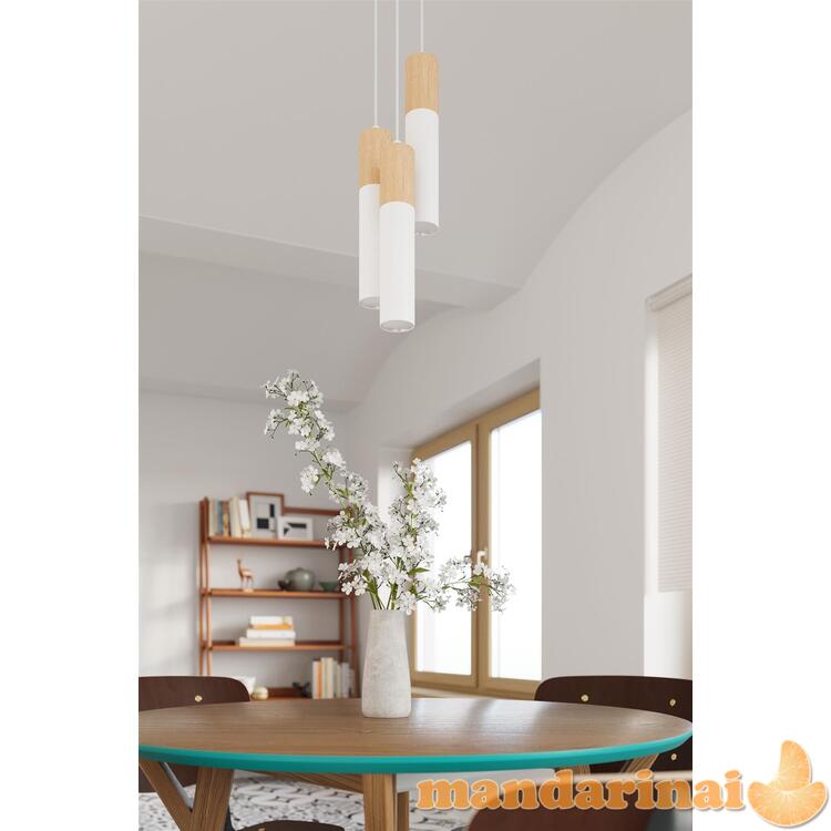 Pakabinamas šviestuvas Pablo 3 balta