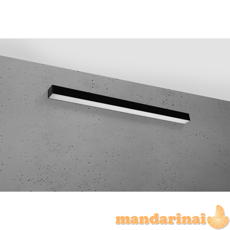 Sieninis šviestuvas PINNE 90 juodas