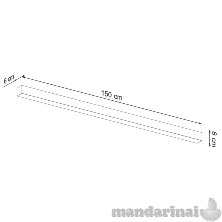 Sieninis šviestuvas PINNE 150 pilkos spalvos 5