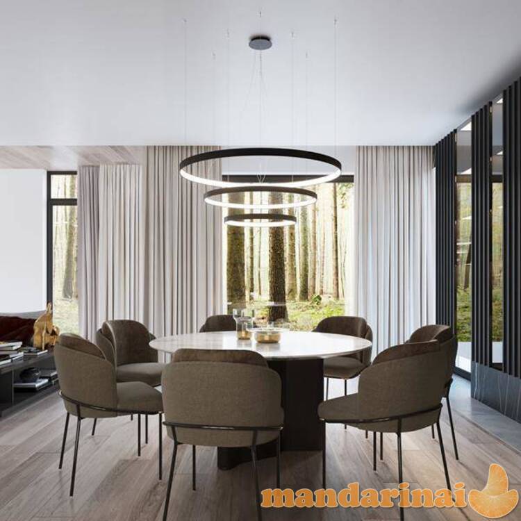 Lubinis šviestuvas rio 78 juodas 4000K