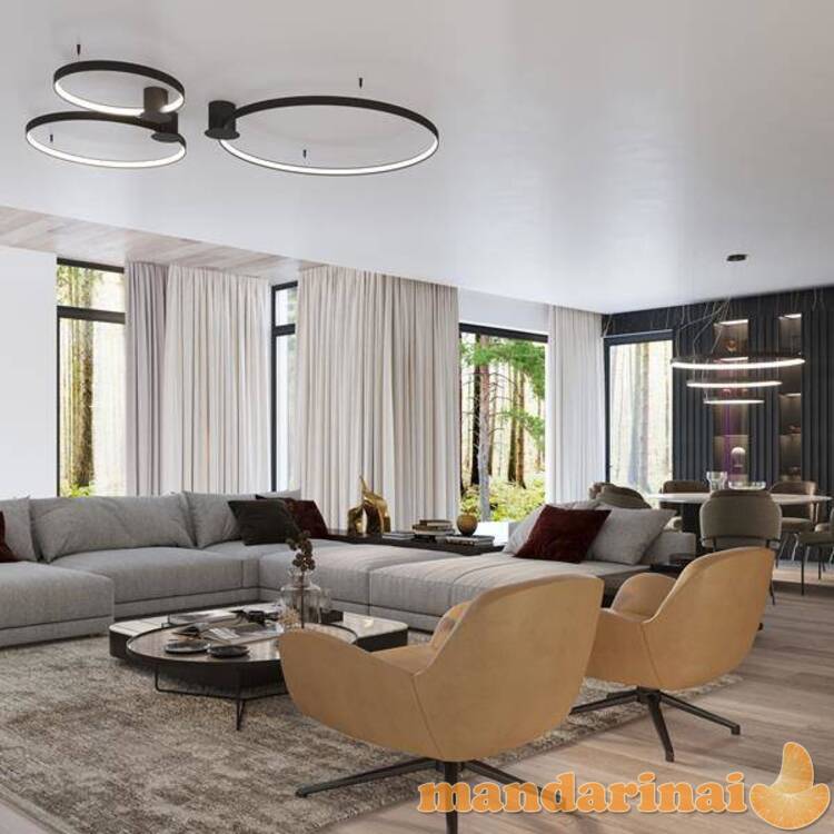 Lubinis šviestuvas rio 78 juodas 4000K