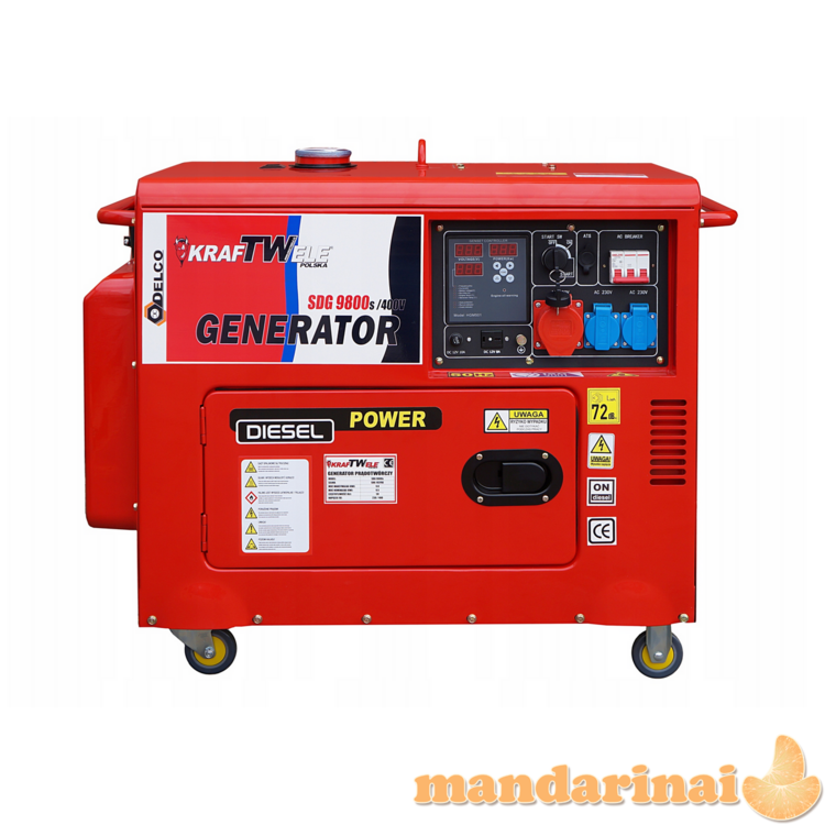 Trifazis dyzelinis elektros generatorius 