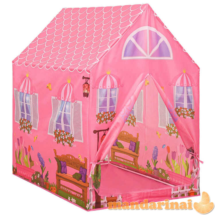 Vaikiška žaidimų palapinė, rožinės spalvos, 69x94x104cm