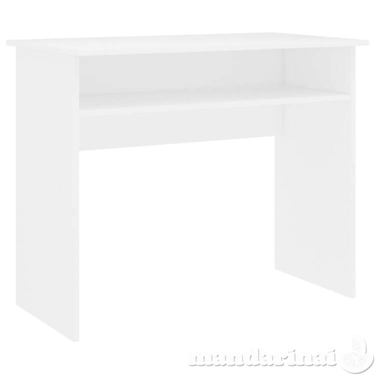 Rašomasis stalas, baltos spalvos, 90x50x74cm, mdp