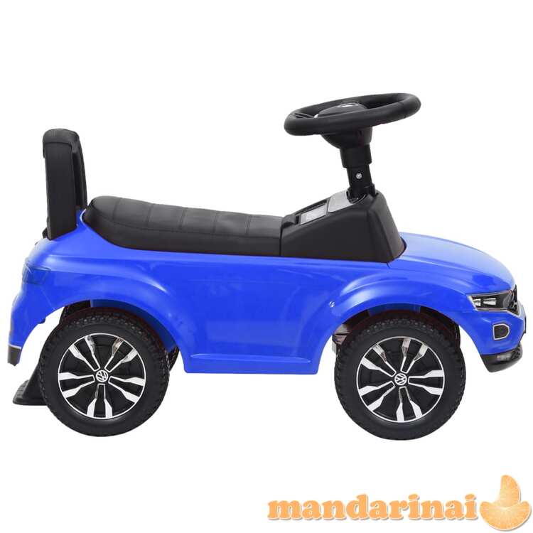 Paspiriamas vaikiškas automobilis volkswagen t-roc, mėlynas