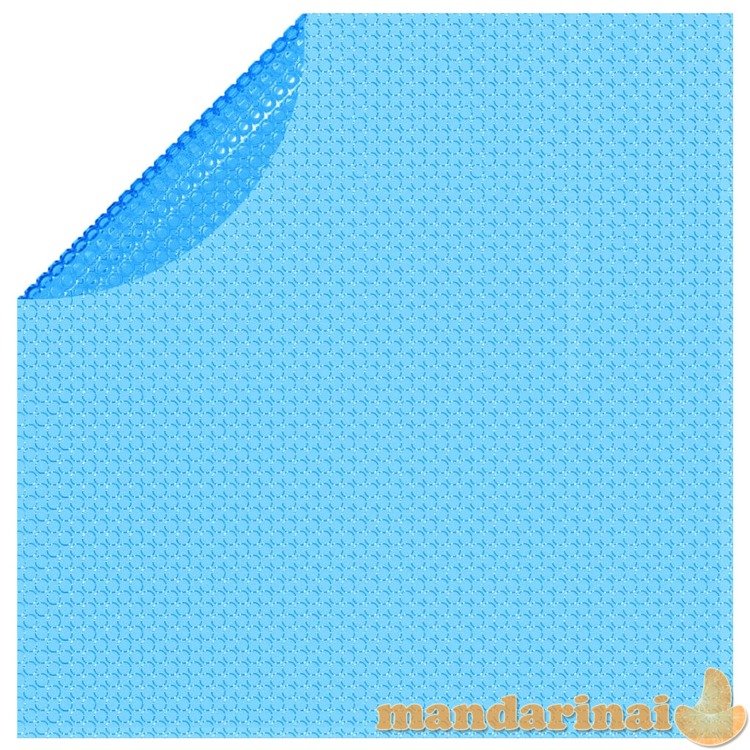 Apvalus baseino uždangalas, 488 cm, pe, mėlynas