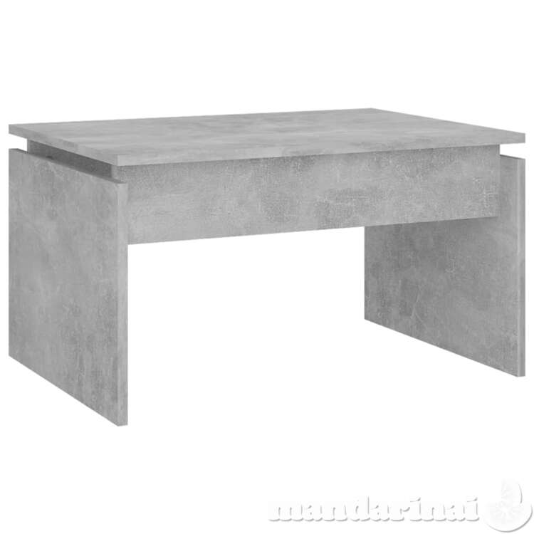 Kavos staliukas, betono pilkos spalvos, 68x50x38cm, mdp
