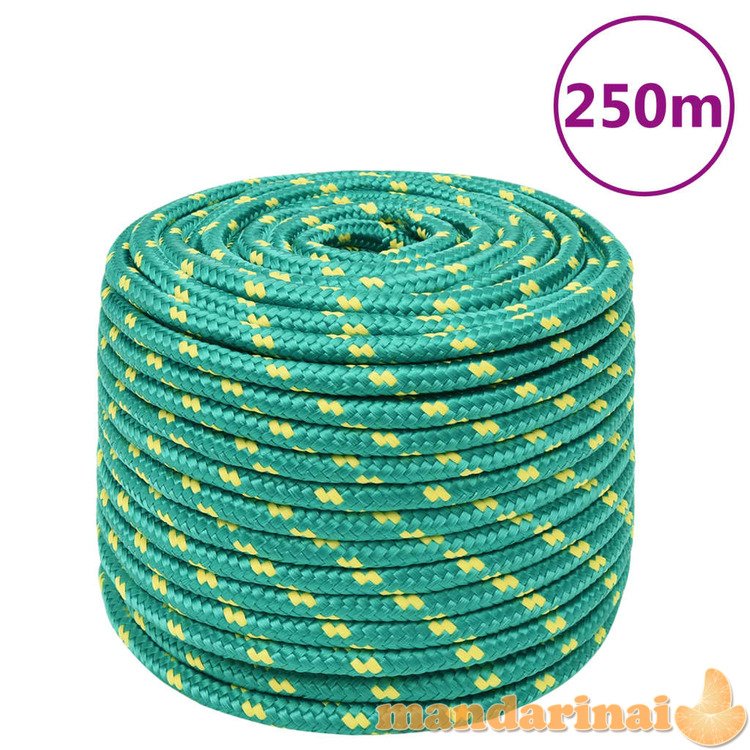 Valties virvė, žalios spalvos, 14mm, 250m, polipropilenas