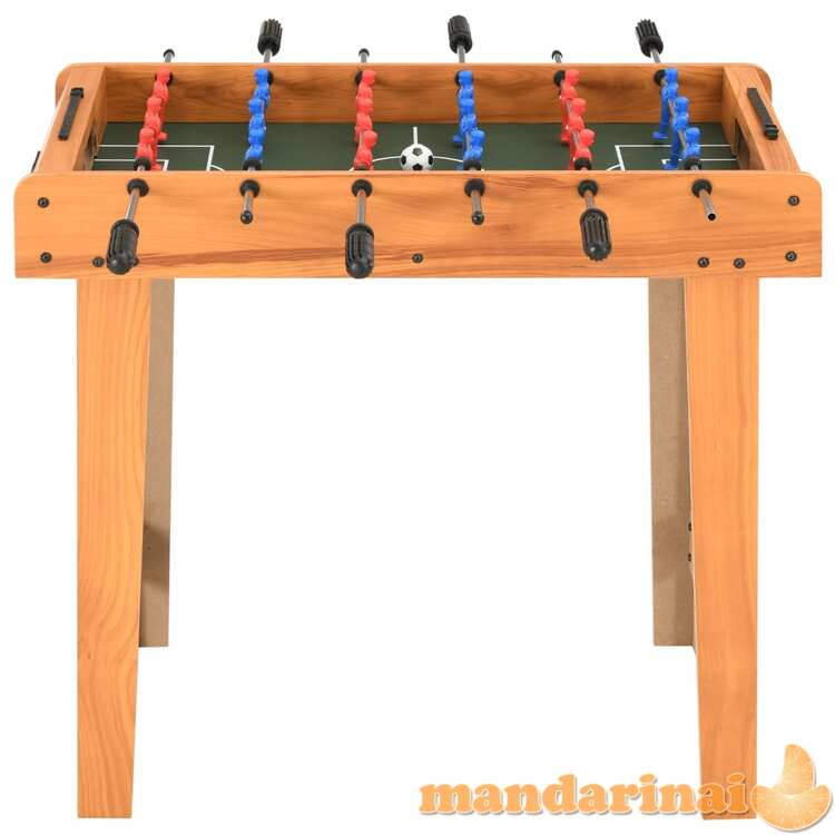 Mažas stalo futbolo stalas, klevo spalvos, 69x37x62cm