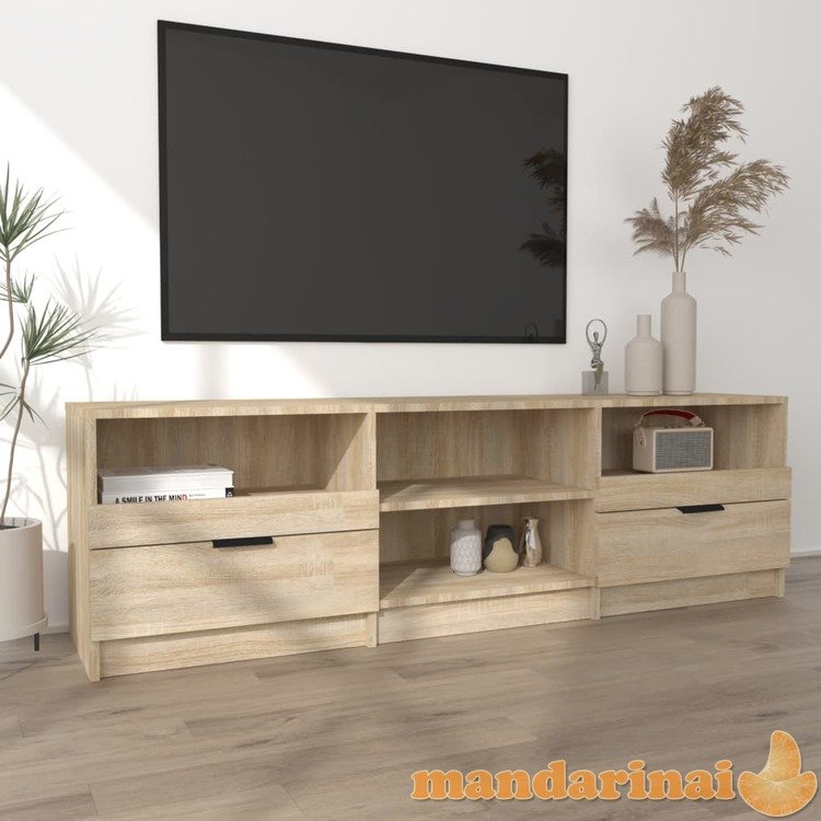 Televizoriaus spintelė, ąžuolo, 150x33,5x45cm, apdirbta mediena