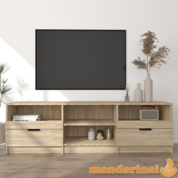 Televizoriaus spintelė, ąžuolo, 150x33,5x45cm, apdirbta mediena