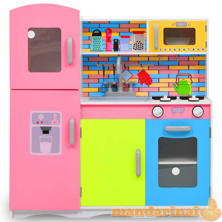 Vaikiška virtuvėlė, įvairių spalvų, 80x30x85cm, mdf