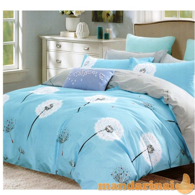 Keturių dalių dvipusis patalynės komplektas "Pūkas", 200x220 cm