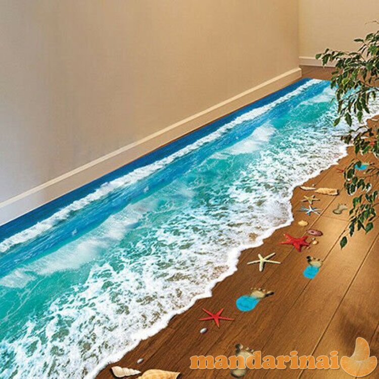 3D lipdukas interjerui „Jūros pakrantė“