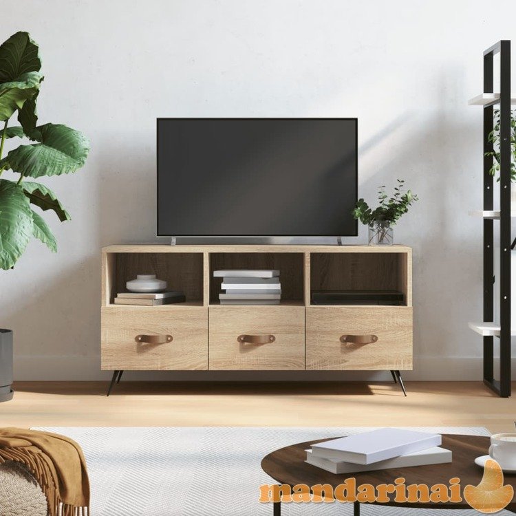 Televizoriaus spintelė, ąžuolo, 102x36x50cm, apdirbta mediena