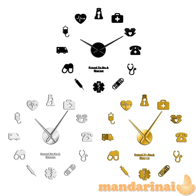 3D Laikrodis Padėkos dovana slaugytojai(ui)