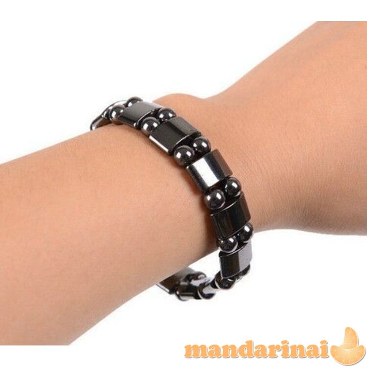 Magnetinė hematito apyrankė