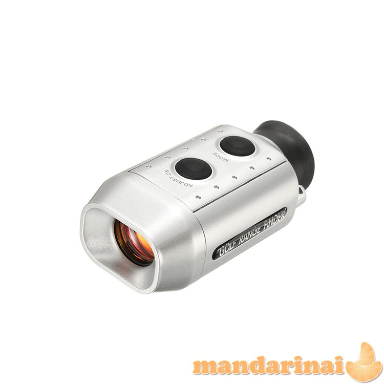 Optinis atstumo matuoklis golfui ir medžioklei