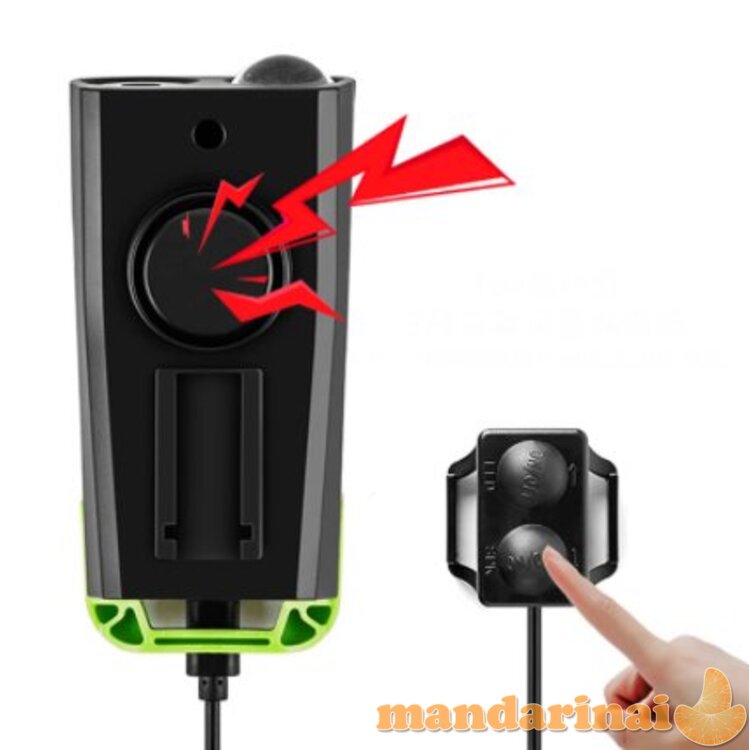 Daugiafunkcinis dviračio kompiuteris su žibintais