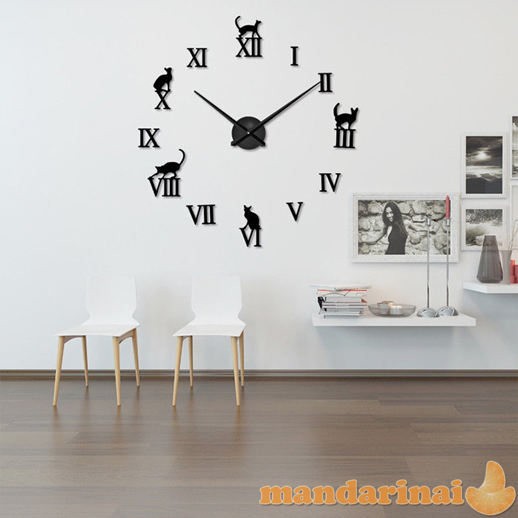 3D sieninis laikrodis „Katės“