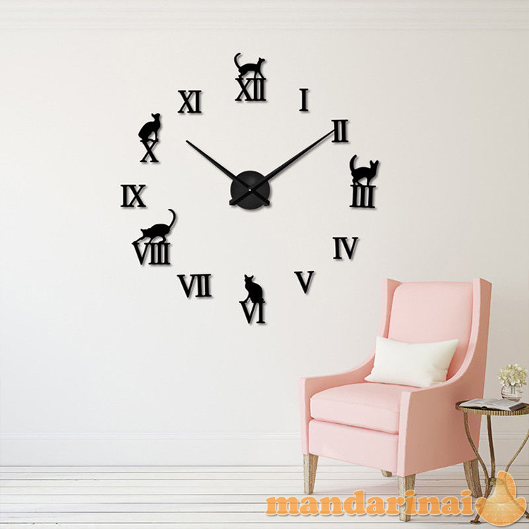 3D sieninis laikrodis „Katės“
