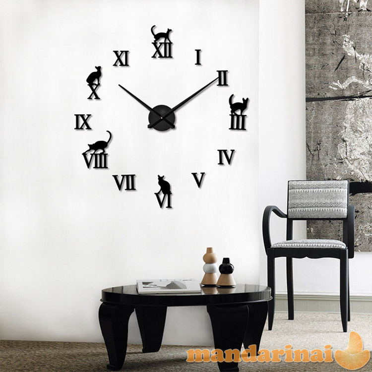 3D sieninis laikrodis „Katės“