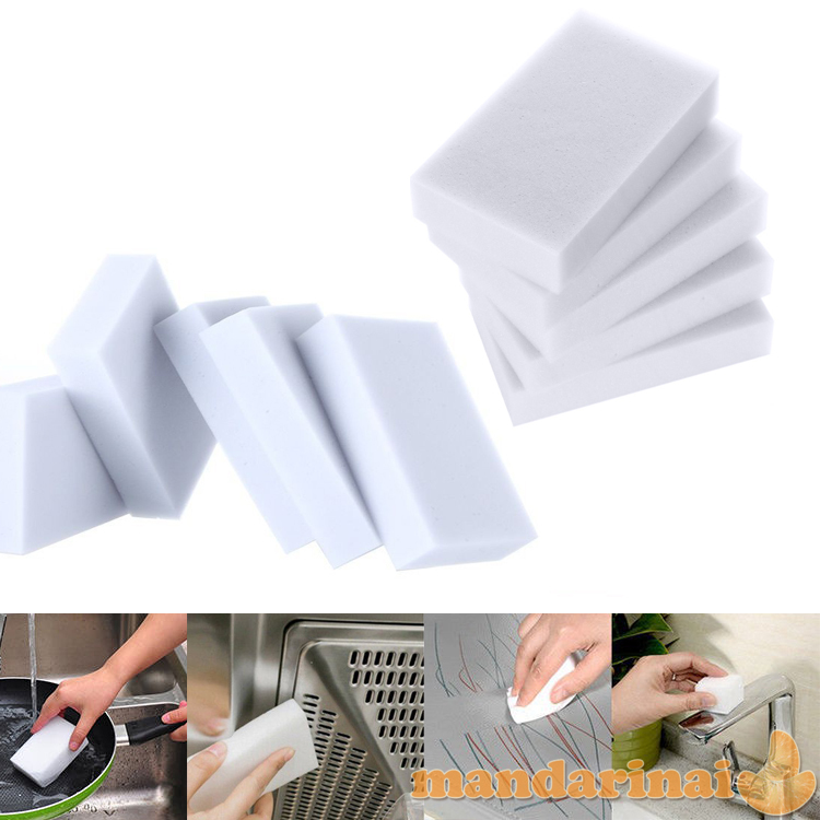 „Stebuklingosios“ Melamino kempinėlės švarai be chemikalų 