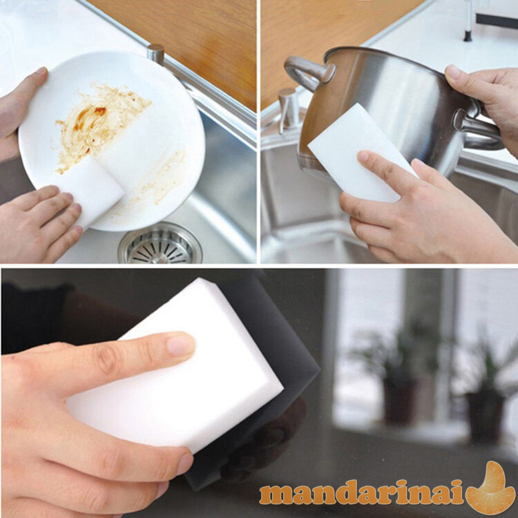 „Stebuklingosios“ Melamino kempinėlės švarai be chemikalų 