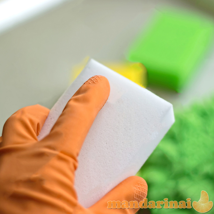 „Stebuklingosios“ Melamino kempinėlės švarai be chemikalų 