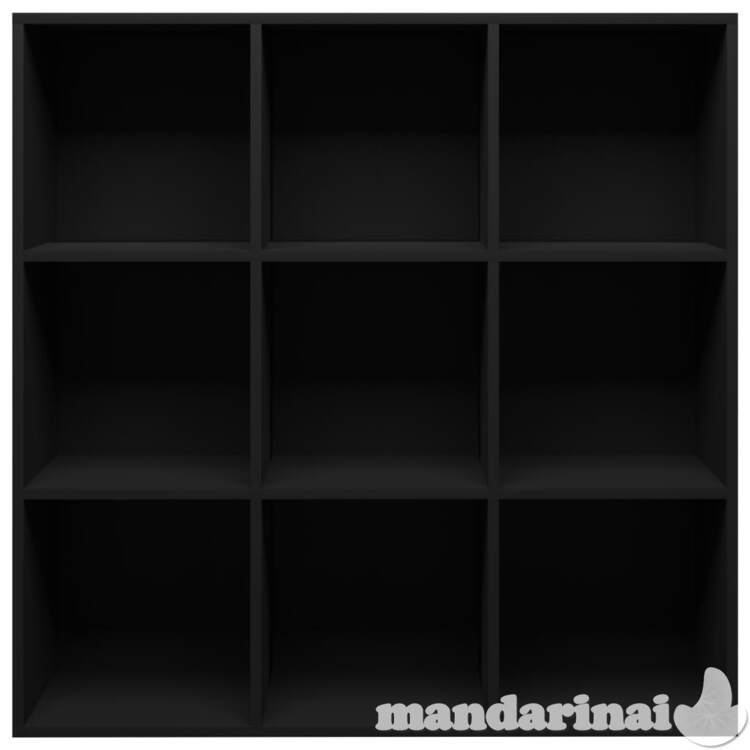 Spintelė knygoms, juodos spalvos, 98x30x98cm, mdp