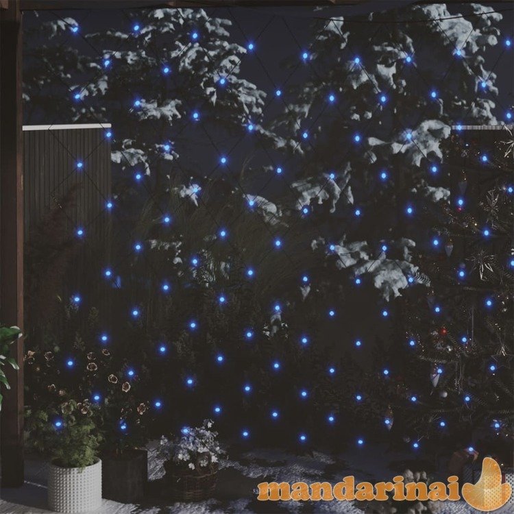 Kalėdinių lempučių tinklas, 3x3m, 306 mėlynos led