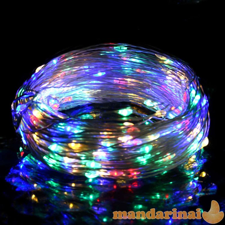 150 led lempučių girlianda, įvairių spalvų, 15m