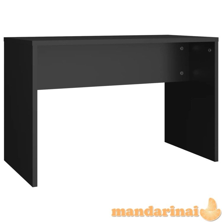Kosmetinio staliuko kėdutė, juoda, 70x35x45cm, apdirbta mediena