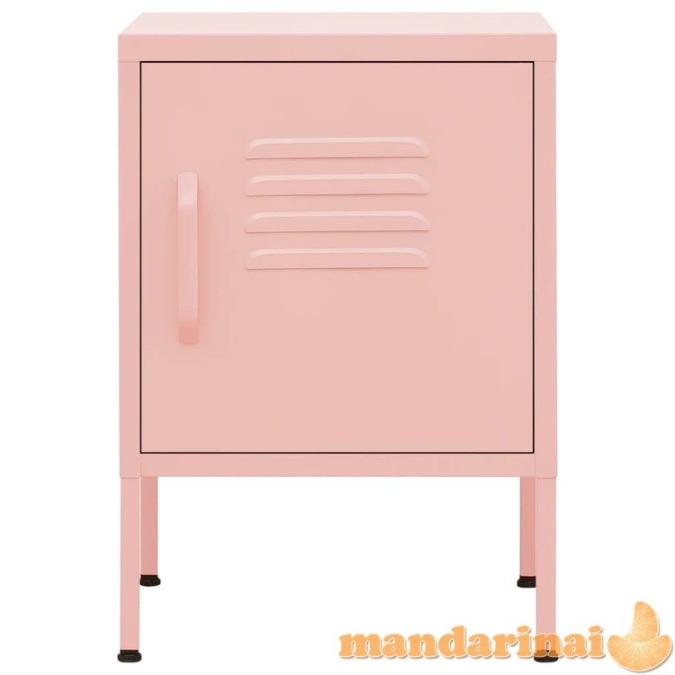Naktinis staliukas, rožinė, 35x35x51cm, plienas