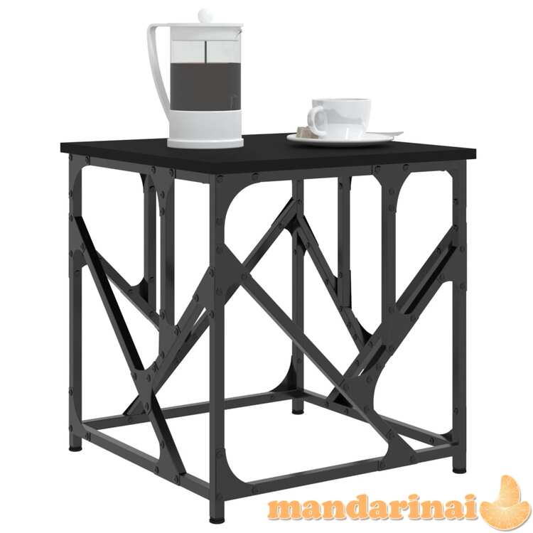 Kavos staliukas, juodos spalvos, 45x45x47,5cm, apdirbta mediena