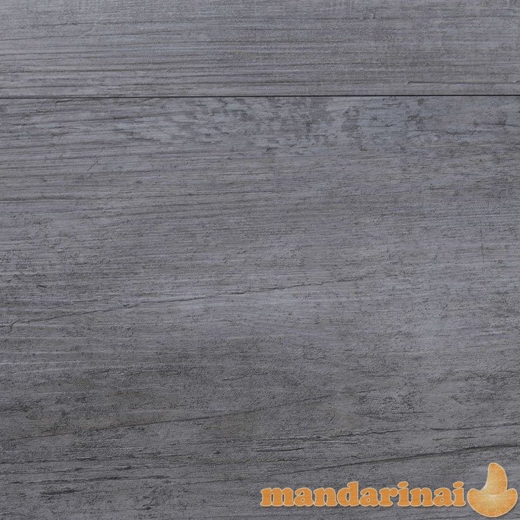 Grindų plokštės, matinės medienos pilkos, pvc, 5,21m², 2mm
