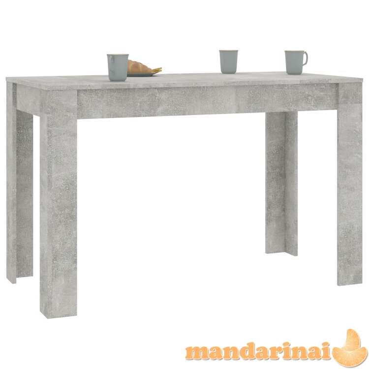 Valgomojo stalas, betono pilkos spalvos, 120x60x76cm, mdp