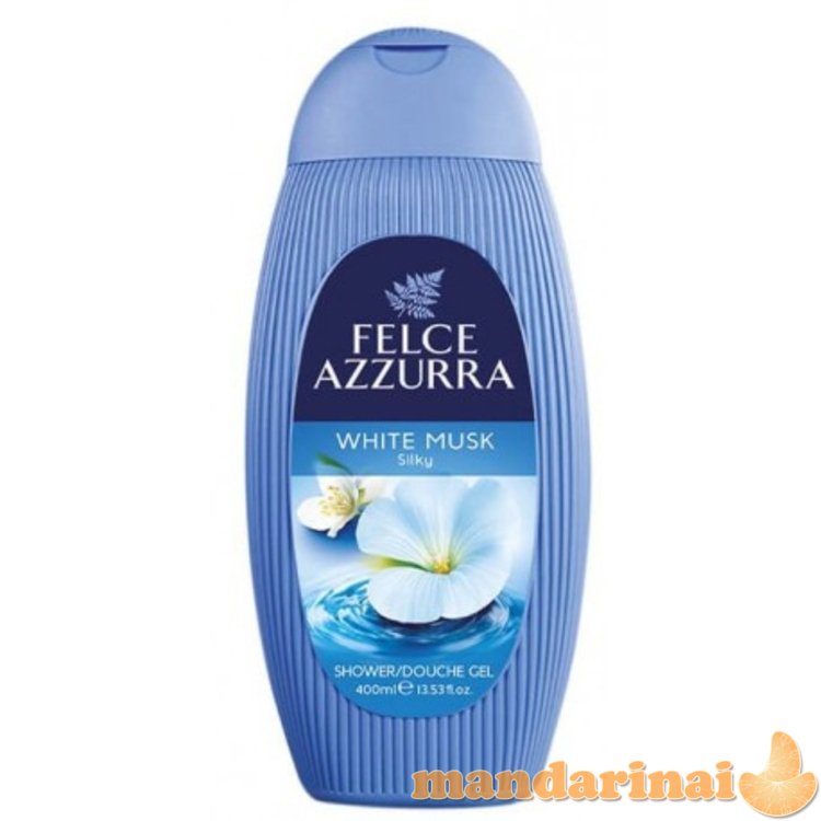 Azurra felce dušo gelis 400 ml baltas muskusas