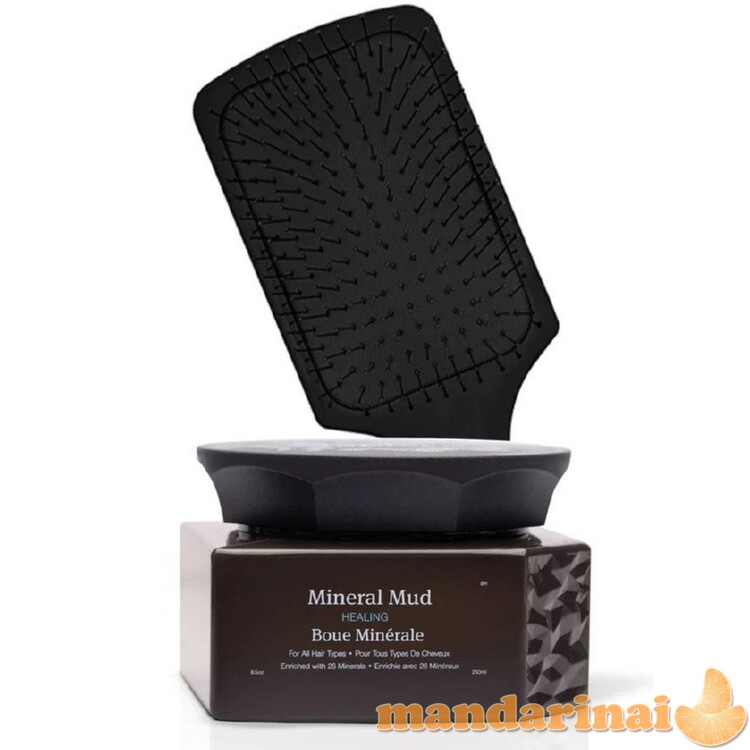 Plaukų priežiūros rinkinys Saphira Brush and Mineral Mud Kit, 