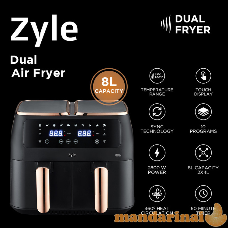 Karšto oro gruzdintuvė Zyle  2