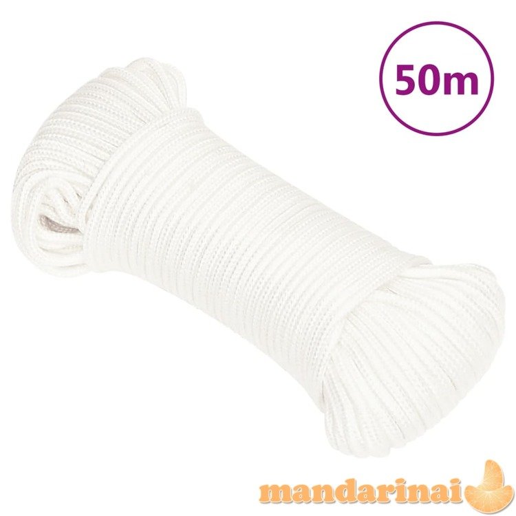 Valties virvė, visiškai balta, 5mm, 50m, polipropilenas