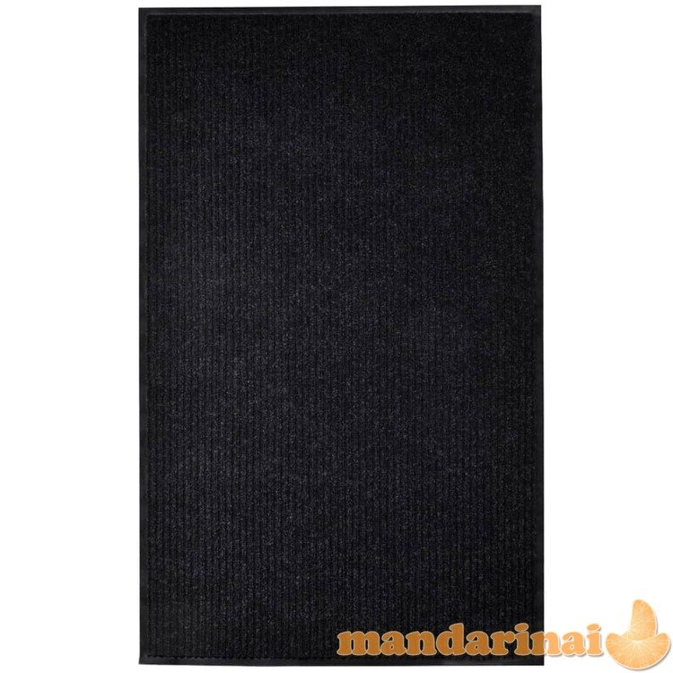 Durų kilimėlis, juodos spalvos, 117x220cm, pvc