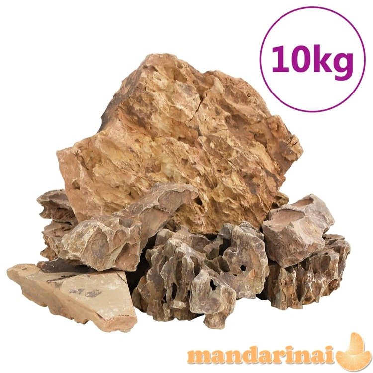 Drakono akmenys, rudos spalvos, 10kg, 5–30cm