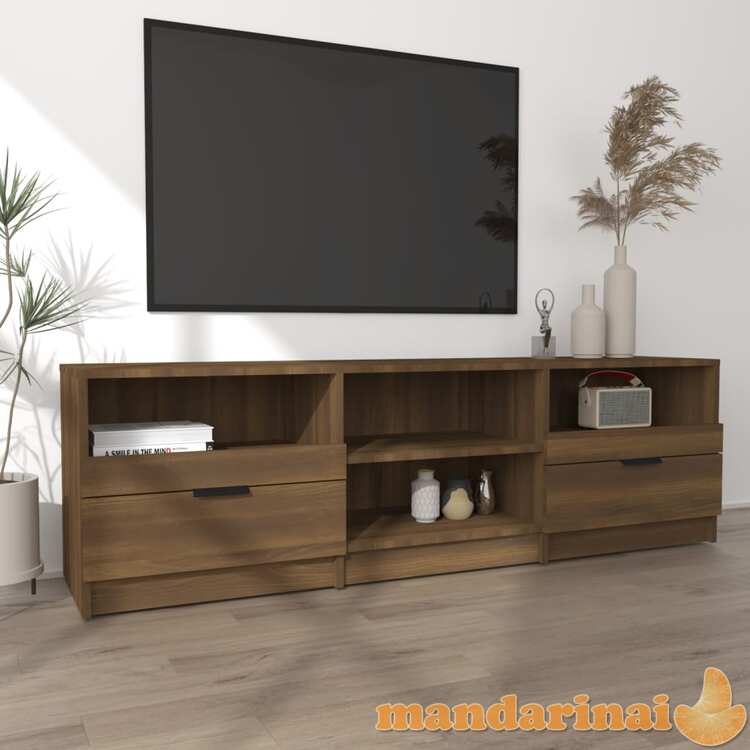 Televizoriaus spintelė, ruda ąžuolo, 150x33,5x45cm, mediena