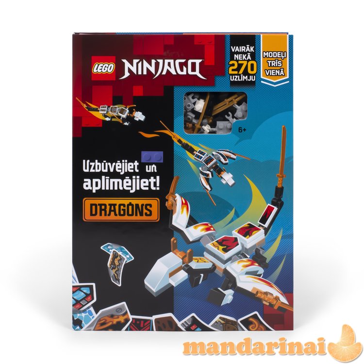 LEGO NINJAGO Activity Book  Build and Stick: Dragons  (In Latvian lang.)