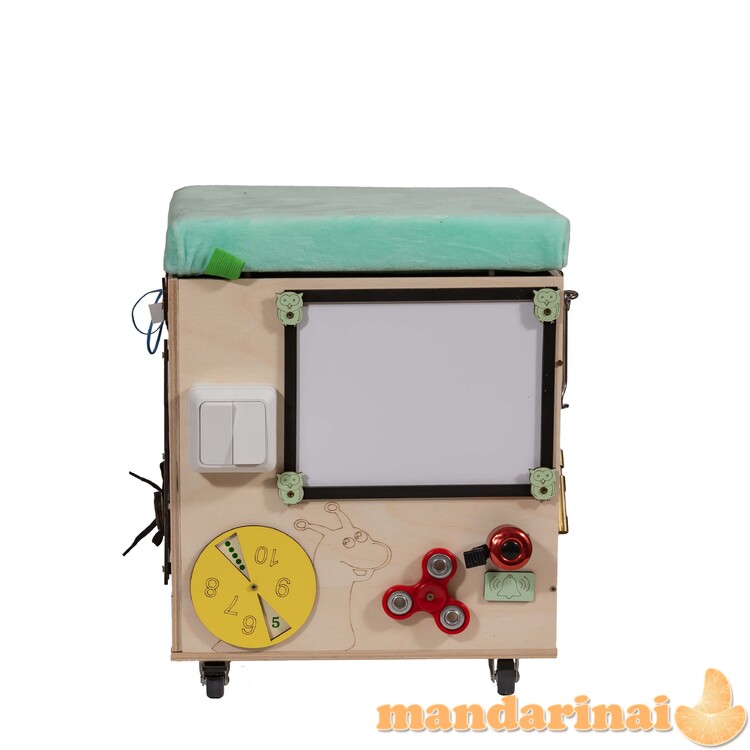 LAS manipuliacinis pufas su ratukais, sėdynė 31 1