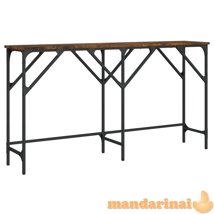 Konsolinis staliukas, dūminio ąžuolo, 140x29x75cm, mediena