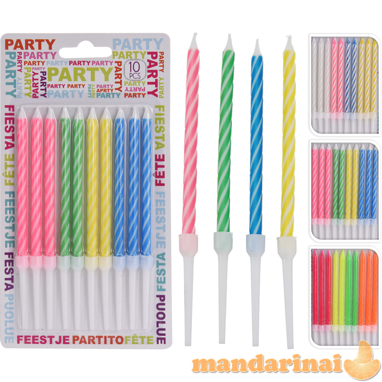 Gimtadienio žvakutės 10vnt.