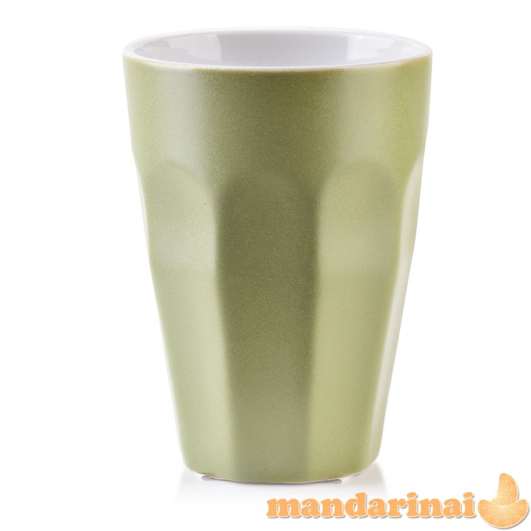 BOHO porcelianinis puodelis- šviesiai žalias