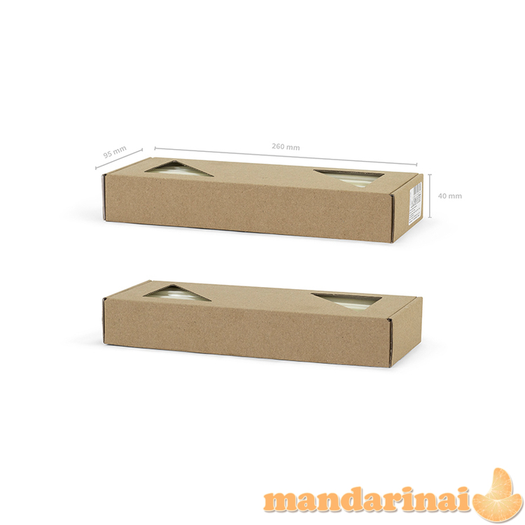 Taper candles, metallic, pearl, 24cm (1 pkt / 10 pc.)